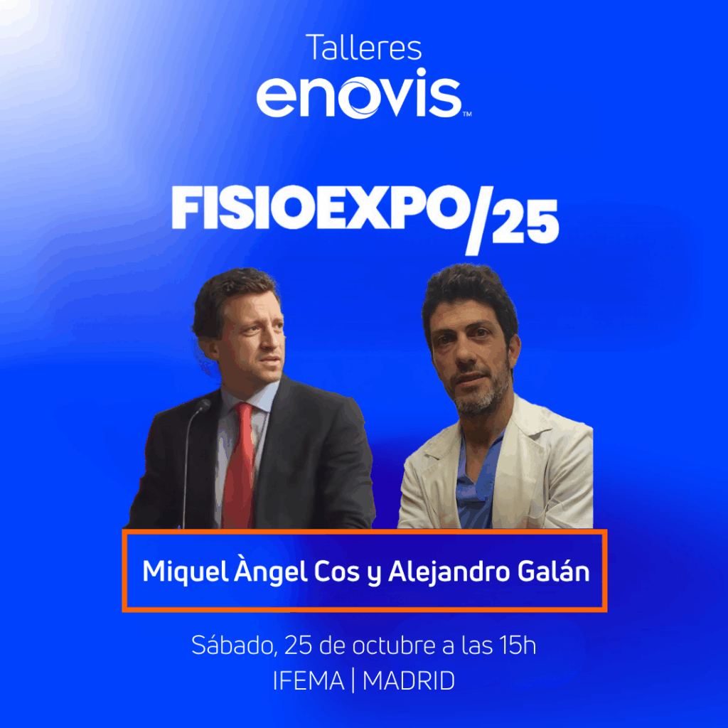 Taller Miquel Àngel Cos y Alejandro Galán. Todas las novedades de Enovis están en FisioExpo 2025